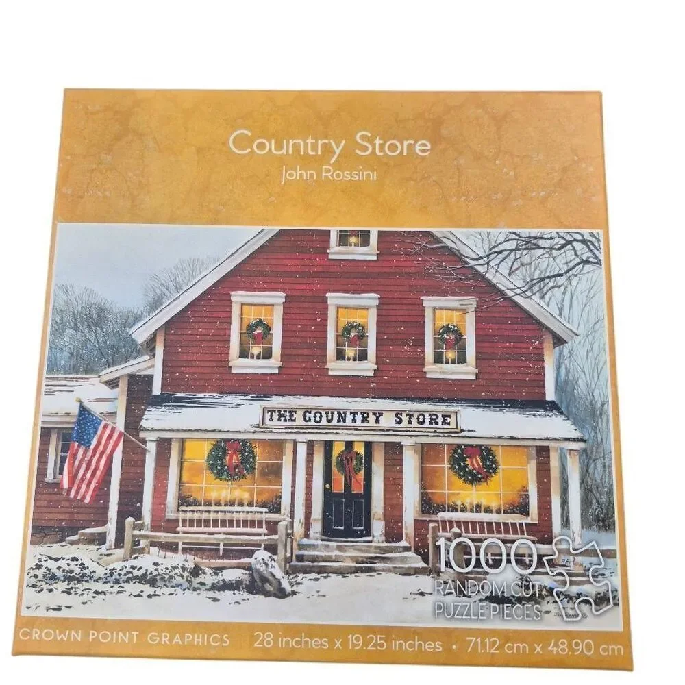 Crown Point Graphics The Country Store by John Rossini 1000 pc Jigsaw Puzzle